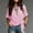 Pink, variant on Women Summer T-Shirts Short Sleeve Grid Color Block Bow Top Casual Trendy Vacation Tops