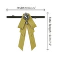 thumbnail image 2 of DARING DIVA Women's Elegant Ribbon Rhinestone Bow Ties Yellow, 2 of 5