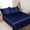 Dark Blue, variant on Bpyeka Sheet Sets Solid Color Bed Sheet Ice Silk Summer Wash Silk Friendly Bed Sheet With Pillowcases Ice Silk Bed 3 Piece Set Summer Essentials on Clearance