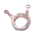 thumbnail image 1 of Franhais Snail Headband, Lovely Coral Fleece Elastic Hair Wrap Makeup Bands Washing Face Shower Sports Headband for Girls Women, 1 of 2