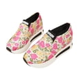 thumbnail image 5 of YOUYEDIAN Sneakers for Women Fashion Wedge Block Heel Floral Print Versatile Sneakers Casual Outdoor Non Slip Round Toe Shoes, 5 of 5