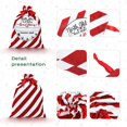 thumbnail image 2 of 2 Pcs Christmas Gift Sack, Burlap Sack Large Canvas Sack with Drawstring, Santa Sack to Fill, Christmas Sack for Santa Gift Bags Jewelry Pockets 65x45cm, 2 of 5
