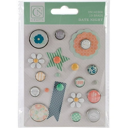 Chickaniddy Crafts Date Night Brads 19/Pkg