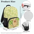 thumbnail image 7 of Pzuqiu Cute Capybara Personalized 17 Inch School Backpack for Kids Customized Schoolbags with Name Lightweight Durable Bookbag Custom Backpack for Students Age 6-18, 7 of 7