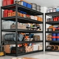 thumbnail image 6 of REIBII 55" W Wire Shelving Garage Shelves Heavy Duty 3000lbs Adjustable 5-Tier Storage Rack, 6 of 8