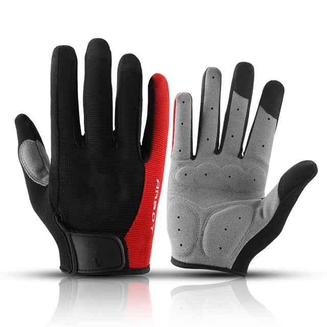 Guardurnaity Guantes de ciclismo dedo completo impermeable a prueba de viento pantalla táctil bicicleta manopla transpirable accesorios de tela correr esquí guantes y mitones L Guardurnaity AP013236-03