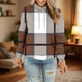 thumbnail image 5 of cocolona Hoodies for Women Long Sleeve Casual Plaid Print Hooded Sweatshirts Fall Winter Trendy Pullover Tops with Pockets S-3XL, 5 of 5