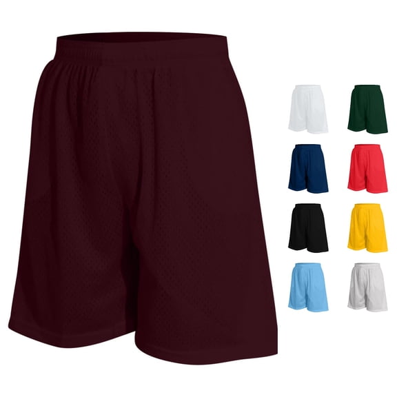 Uikmnh Men's Breathable Mesh Shorts with Two Pockets for Basketball Gym Fitness Training Casual Wear