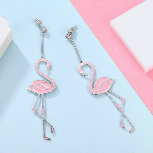 Flamingo tassel earrings sale
