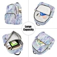 thumbnail image 5 of Butterfly Flowers Hydrangea Travel Laptop Backpack Casual Daypack Lightweight Bookbag Compartment for Business, 5 of 7