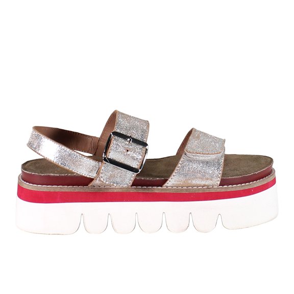 Diba True Womens Roly Poly Metallic Platform Casual Shoes
