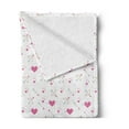thumbnail image 2 of Valentine's Day Soft Flannel Fleece Throw Blanket, Romantic Design of Hearts Cupid Love Struck, Cozy Plush for Indoor and Outdoor Use, 50" x 60", Pink Sand Brown, by Ambesonne, 2 of 5