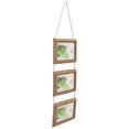 thumbnail image 2 of Wood Picture Frame Plaque Wall Mounted Photo Frame Home Decoration Indoor Use Rectangle Shape Simple Style 1Set, 2 of 4