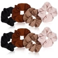 thumbnail image 4 of GOOHOCHY 8pcs Bandas elásticas de cabello Surcunchies Cabello Cabello Bays Scrunchies for Women, 4 of 7