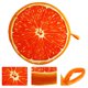 thumbnail image 2 of Cojines redondos: Cojín de fruta 3D naranja realista, decorativo y cómodo para el suelo, ideal para el sofá o la oficina., 2 of 3