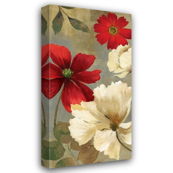 Asia Jensen 11x18 Gallery Wrapped Canvas Wall Art Titled - Springerle Florals II