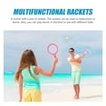 thumbnail image 5 of KAKOWELY Kids Racket 1 Pair of Children's Tennis Racket Kids Plastic Badminton Rackets Game Props for Kindergarten Primary School (Size S Random Pattern), 5 of 5