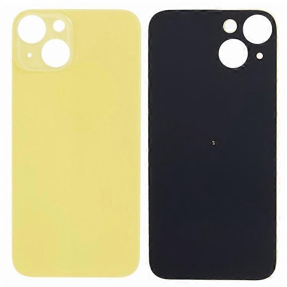 Compatible For iPhone 14 Battery Housing Cover Repair Part (Big Hole) Yellow