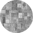 thumbnail image 1 of Ahgly Company Indoor Round Patchwork Gray Transitional Area Rugs, 6' Round, 1 of 1