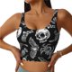 thumbnail image 1 of Fotbe Skull bird bat spider Sujetador Deportivo Largo sin Aros para Mujer con Almohadillas y Soporte Medio, Transpirable y Absorbente, Camiseta Tipo Chaleco o Tank Top-Small, 1 of 8