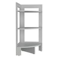 thumbnail image 5 of 3 Tier Corner Shelf, 31.7" Corner Display Rack Storage Shelves, Corner Standing Shelf Organizer Bookshelf Plant Stand for Bathroom Living Room Kitchen, White, 5 of 7