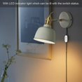 thumbnail image 2 of LLC White Vintage Lamp Switch 5pcs AC 250V 10A Inline On/Off Toggle Switch Feed Through Table Desk Lamp Cord Switch with LED, 2 of 5