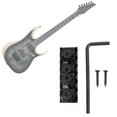 thumbnail image 4 of Tuerca de bloqueo de guitarra, metal ennegrecido Tuerca de bloqueo de guitarra de 7 cuerdas Tuerca de bloqueo de metal para guitarra Diseñado con precisión, 4 of 8