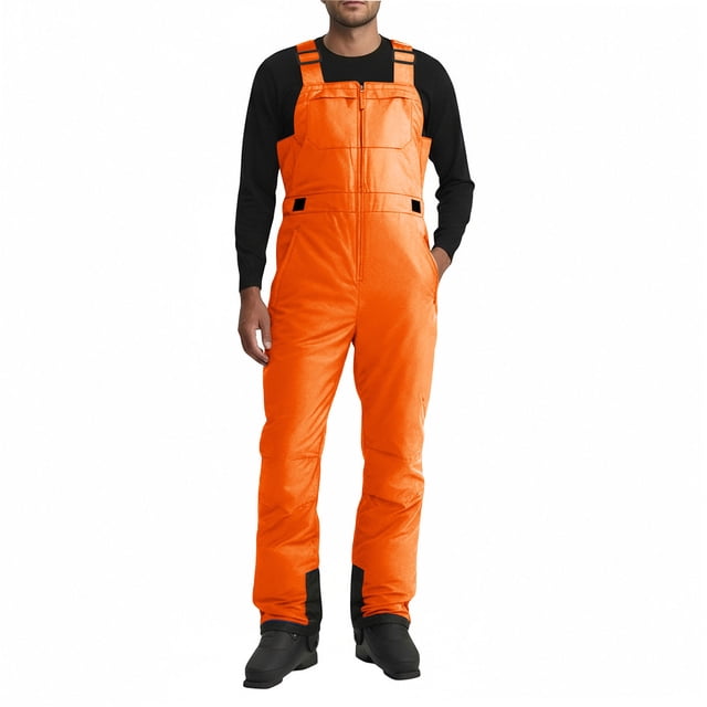 RXMEKW Winter Overalls for Men, Snow Ski Windproof Insulated Romper