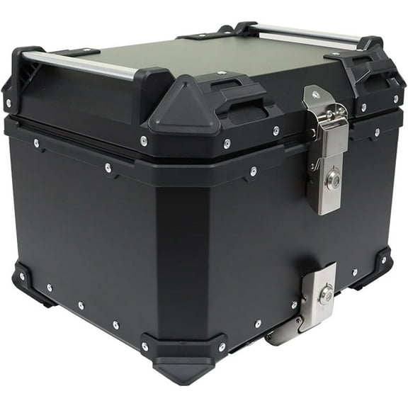 SHZAITOR 45L Motorcycle Top Case Tail Box Sturdy Luggage Storage Rear Tour Box