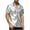 Silver, variant on Men's 70s Disco Shiny Metallic Gold Silver Short Sleeve Button Down Shirt