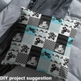 thumbnail image 2 of Feelyou Motorcycle Fabric by the Yard 5 Yards for Teens, Blue Patchwork Room Decor Fabric by the Yard, Dirt Bike Fabric for Sewing, Lightweight Room Decor, 2 of 6