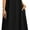 Black, variant on Cotton Midi Dress for Womens Crew Neck Short Sleeve Casual Dress Loose Tunic Summer Beach Dresses with Pockets