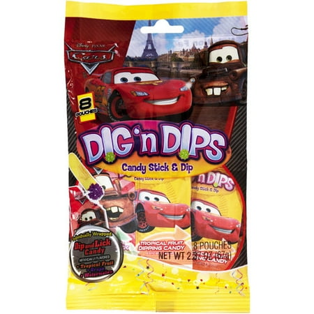 Disney Cars Party Dig 'n Dips Candy, 8pk