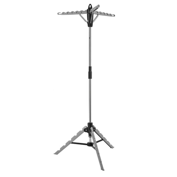 Whitmor Collapsible Stainless Steel Tripod Garment and Drying Rack Silver
