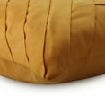 thumbnail image 2 of Throw Pillow Cover, Mustard Pillow Cover, 18x18 inch (45x45 cm) Throw Pillow Cover, Faux Suede Pillow Cover, Textured Pintucks Solid Pillow Cover, Solid - Mustard No Limits No Lines, 2 of 3