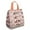Dachshund and Flower, variant on Boston Terrier and Flower Insulated Lunch Bag for Women & Adults,Large Portable Soft Cooler Lunch Bag,Thermal Food Storage Tote with Pearl Cotton,8.66L,8.75x5.75x9.5 Inch
