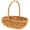 As Shown, variant on Pungan woven Plastic Rattan Picnic Basket Easter Flower Basket Home Wedding Decoration,9.84"X9.45"X6.69"