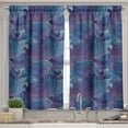thumbnail image 2 of Ambesonne Abstract Valance & Curtain, Ocean Inspired Paisley, 55"x36", Purple Blue, 2 of 6