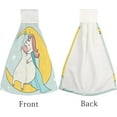 thumbnail image 4 of Hanging Towels 1 Pcs, Dish Towels Cute Wizard Unicorn Sitting on The Moon Absorbent Hand Towels with Hanging Loop Washcloth for Bathroom Kitchen, 4 of 6