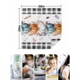 thumbnail image 4 of Fall Pumpkins Cloth Napkins Set of 6 Reusable Dinner Napkins, Thanksgiving Leaves Vintage Check Farmhouse Cocktail Napkin Washable Table Napkins for Wedding/Holiday Party/Baby Shower 20"x20", 4 of 7