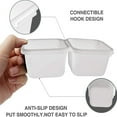 thumbnail image 2 of Interlocking Desk Drawer Organizer Tray Plastic Shallow Narrow Drawer Organizers, 2 of 4