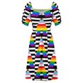 thumbnail image 5 of Inclusive Ally Pride Flag Sleeveless Dress dresses for womens dress women summer, 5 of 6