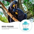 thumbnail image 4 of IBASETOY 1pc Hanging Bird Feeder Pet Supply Birds Hanging Feeder Food Container Feeding Bowl Feeding Basin Plastic Blue, 4 of 4