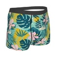 thumbnail image 3 of Balery Tropical Floral Men's Boxer Briefs, Soft and Breathable Cotton Underwear with nylon Waistband-X-Large, 3 of 9
