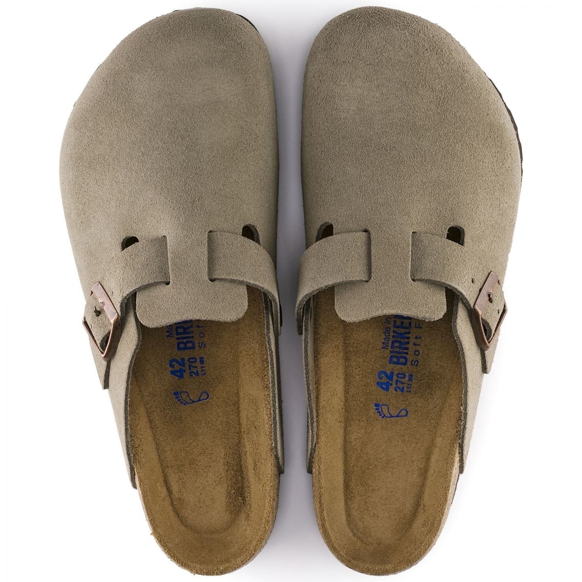 Birkenstock Boston Suede Clog with Soft Footbed and EVA Outsole