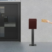 Outside Mailbox Post Heavy Duty Mailbox Post Surface Mounting Post for Easy Install Mailbox Use for Concrete Slabs, Curbs