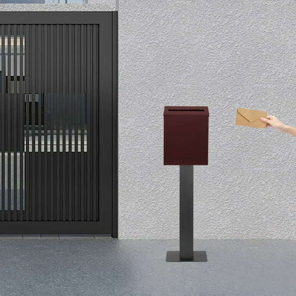 Outside Mailbox Post Heavy Duty Mailbox Post Surface Mounting Post for Easy Install Mailbox Use for Concrete Slabs, Curbs