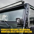 thumbnail image 2 of Xprite USA  Mamba Series Front Windshield 50 in. Light Bar Mounting Brackets with Lower bracket for 1997 - 2006 Jeep Wrangler TJ LJ, 2 of 7