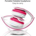 thumbnail image 4 of Casque Bluetooth pour Enfants, Casque Sans Fil pour Filles avec Microphone, Volume Limité, Pliable, Compatible avec Téléphone Intelligent/pc/tv/tablettes (Rose Rouge), 4 of 7