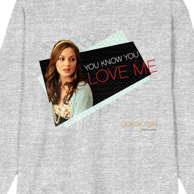 Gossip Girl Blair Waldorf Men s Athletic Heather Long Sleeve Sweatshirt 3XL Walmart